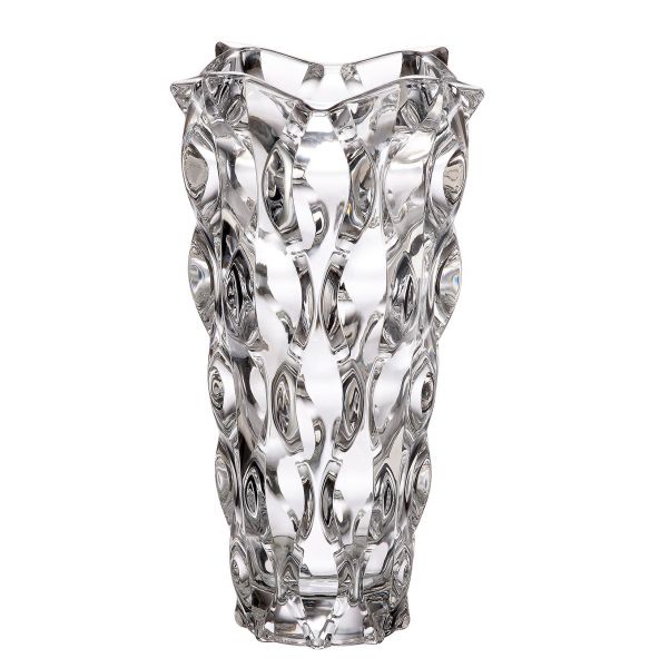 [V/8BT01/9BT01/305] Lọ hoa Samba trắng 30.5cm Bohemia Treasury