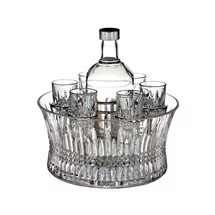 [WS/1058231] Bộ chén rượu vodka pha lê Waterford (kèm khung inox)