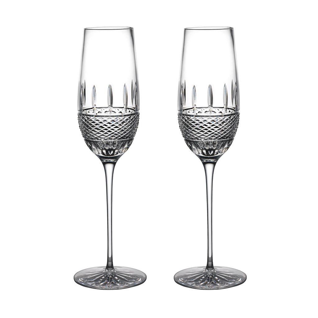 [G/1058831/325] Set 2 ly flute pha lê Waterford Irish Lace 325ml
